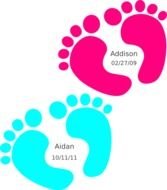 Baby Feet Clip Art N32