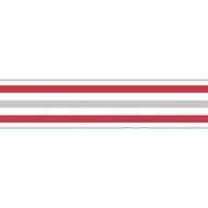 Border with the red and gray lines clipart