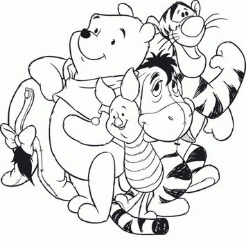 Dibujo De Winnie The Pooh Para Colorear Y Pintar Free Image Download