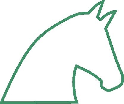 Horses Heads Clips Arts Outlines