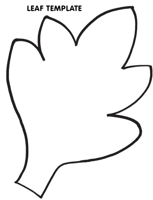Leaf Template Cut Out