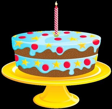 Blue Birthday Cake Clip Art Free
