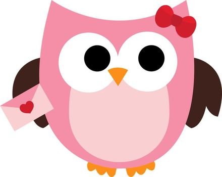 Valentine Owl Clip Art N17