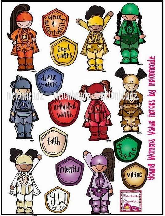 LDS Young Women Clip Art N11