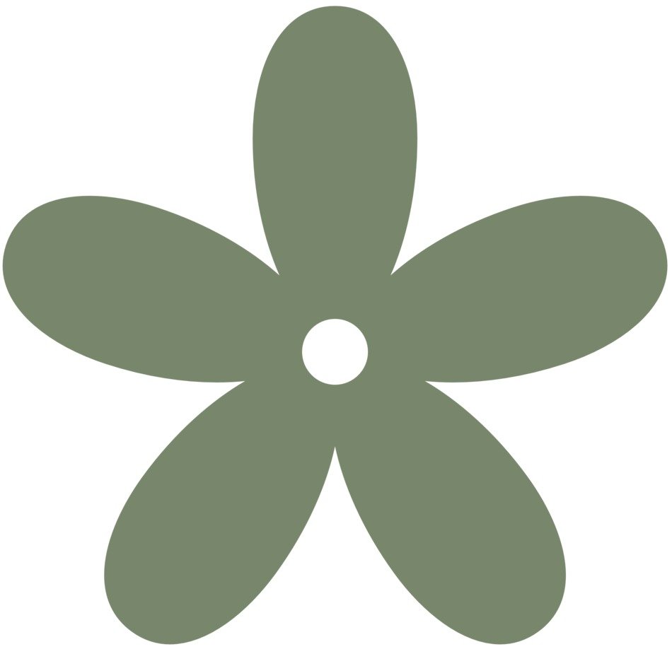 green flower like figure
