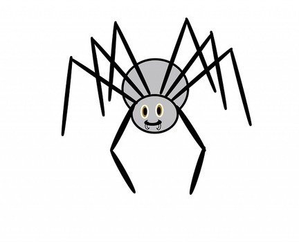 Cartoon Spider Clip Art N25