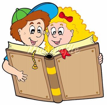 Girl Reading Book Clip Art N11