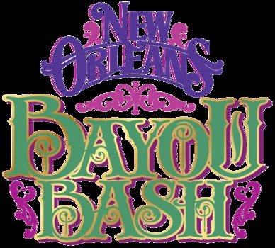 Clip art of bayou bash logo