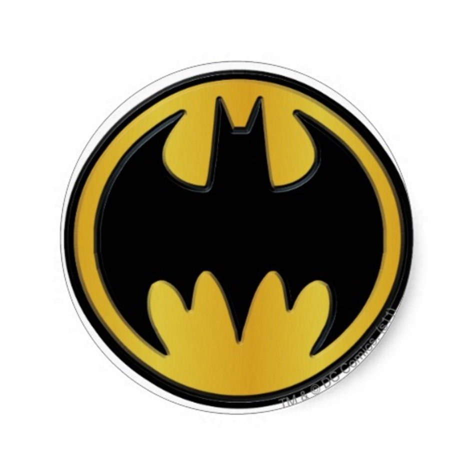 Round Batman Symbol free image download