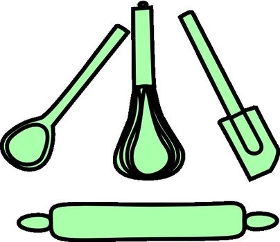 Baking Utensils Clip Art Purple
