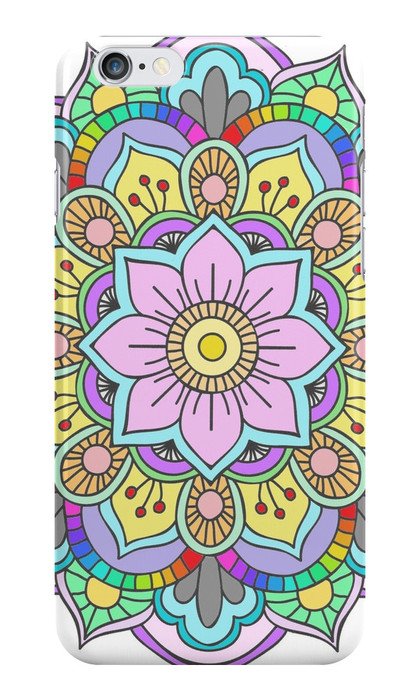 floral pattern on the phone case