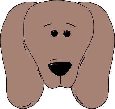 Dog Face Clip Art N17