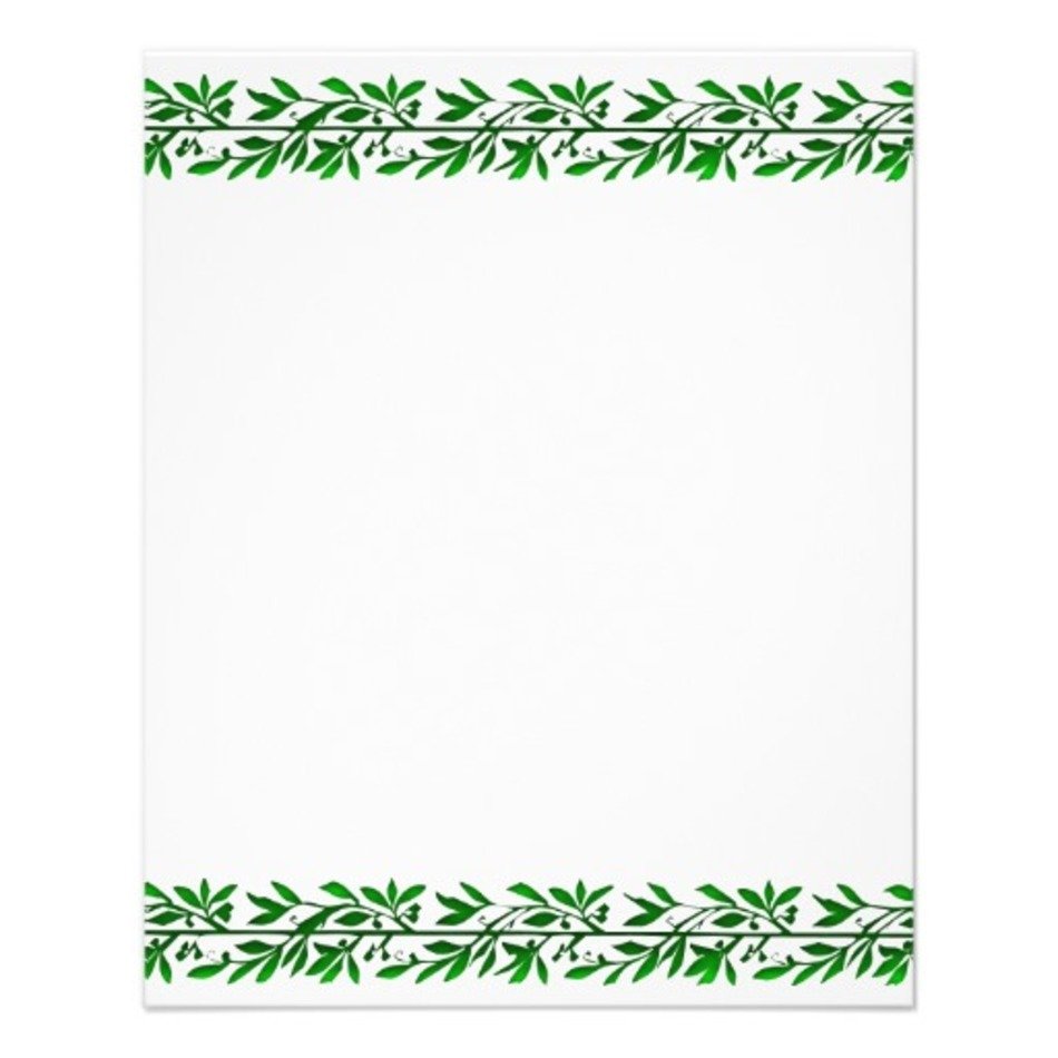 Leaves Border Template