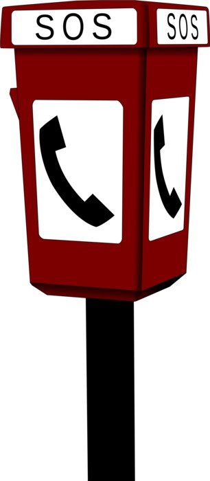 Phonebooth Clip Art drawing