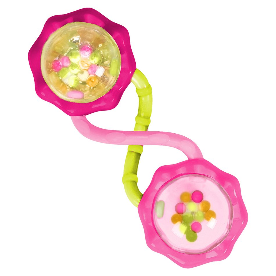 baby pink rattle
