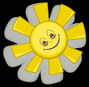 Happy Face Sun Clip Art N5