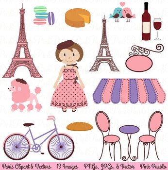 Paris Word Clip Art N2