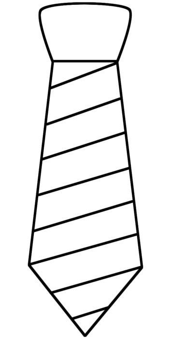 Neck Tie Coloring Pages