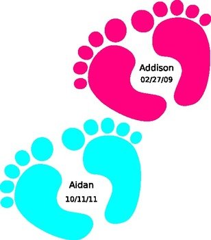 Baby Feet Clip Art N32