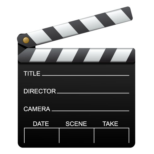 Movie Slate Clip Art free image download