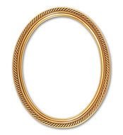 Gold Oval Frames