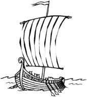 Viking Ship Coloring Pages N3