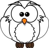 Snowy Owl Clip Art Black And White N2