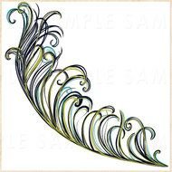 Peacock Feather Clip Art N24