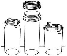 glass jars as a graphic image