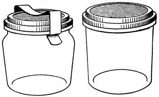 two Canning Jar in graphic representation