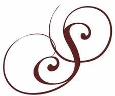 decorative swirl on the black background