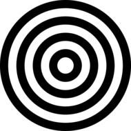 Black And White Target drawing