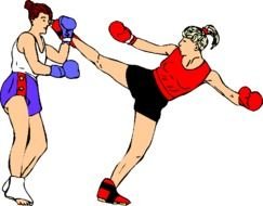 Kickboxing Clip Art N7