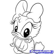 How To Draw Baby Daisy Duck