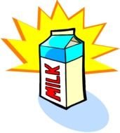 Clip art of Milk box