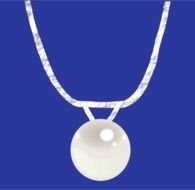 Necklace with big Pearl, drawing
