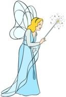 Blue Fairy as a graphic illustration