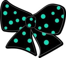 Polka Dot Bow Clip Art N6