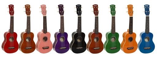 multi-colored guitars drawing