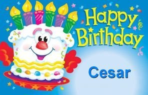 wallpaper Happy Birthday to Cesar