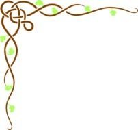 Blue Flowers Borders Clip Art N6