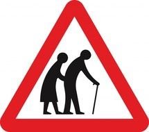 clipart of the sharp curve right sign