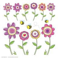 Hot Pink Flower Clip Art N5