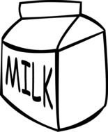 drawing packaging for milk