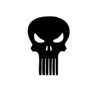 Black And White Punisher Logo