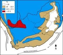 South Africa Climate Map drawing