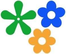 Different Colorful Flowers Clipart