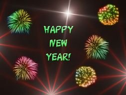 illustration of the Happy New Year 2015