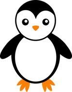 Cute small Penguin drawing