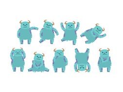 Sully Monsters set drawing